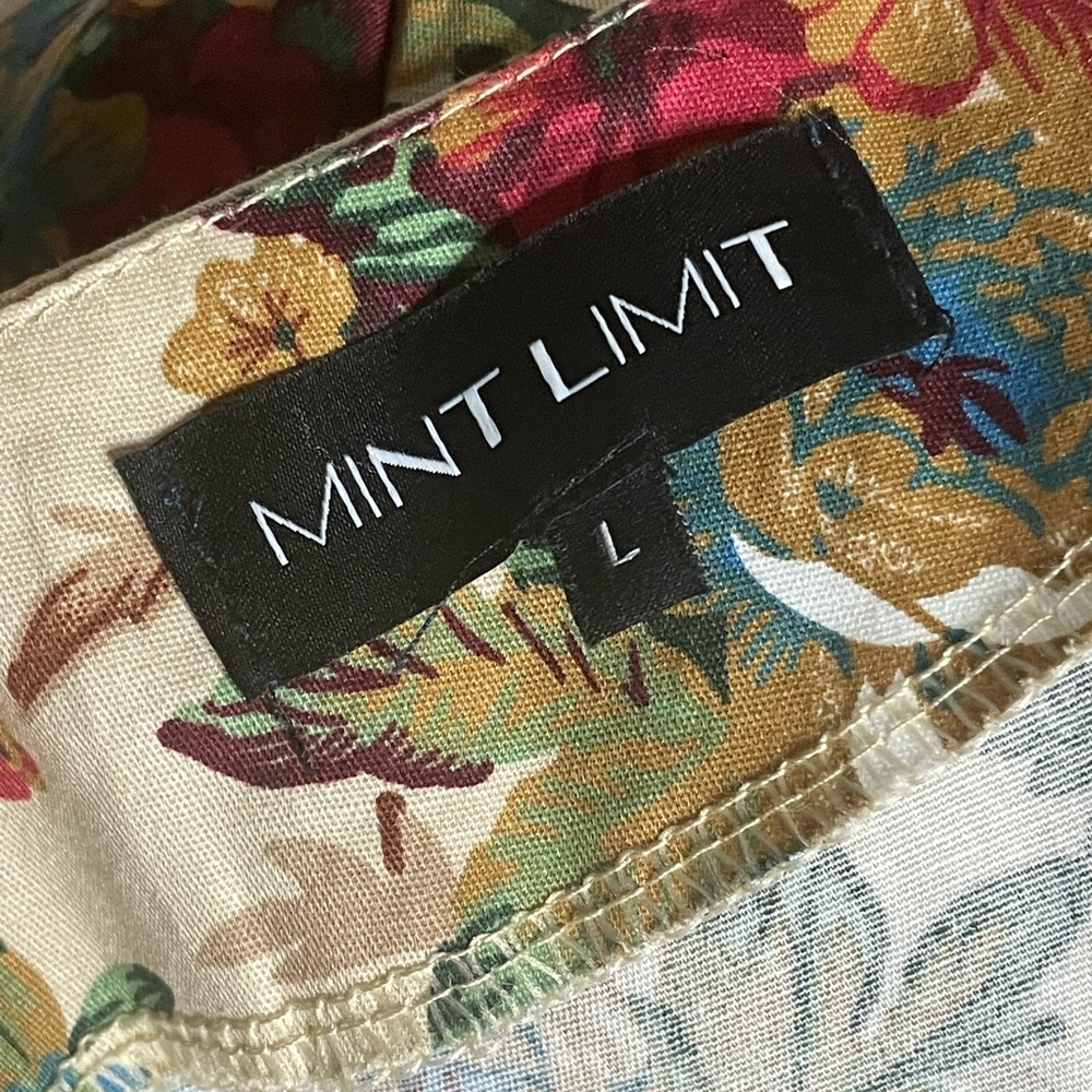 Mint Limit Women Tosa Floral Printed Multi-Color Midi Dress Size Large - Picture 11 of 16